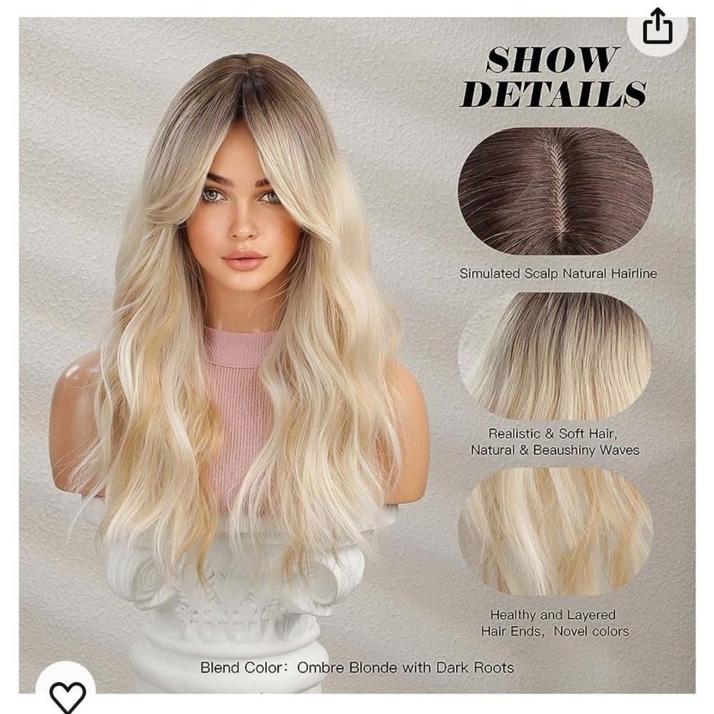 Blonde Ombré Synthetic Wig